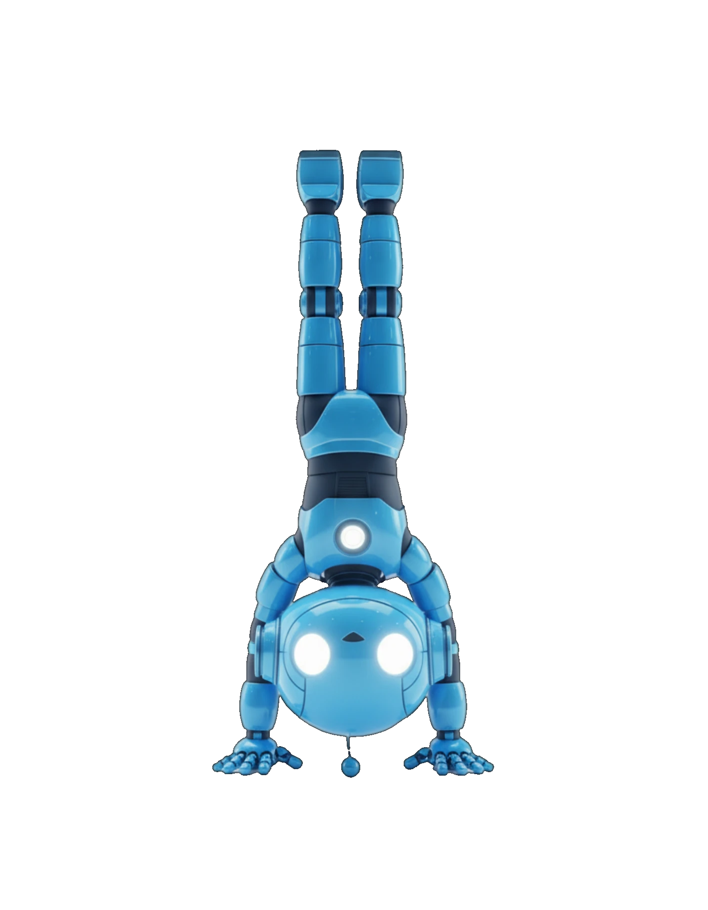 Immi mascot handstand