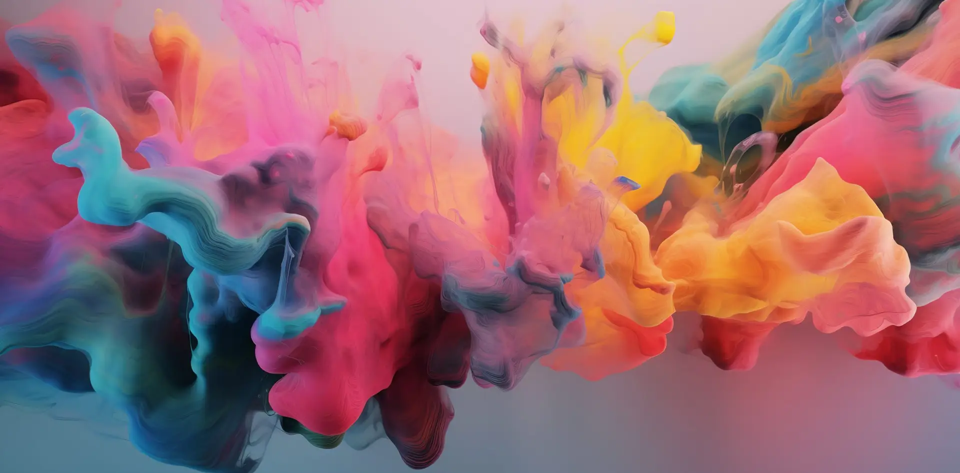 Colorful Inks in Water
